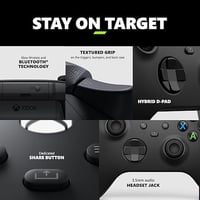 وحدة تحكم لاسلكية – إكس بوكس كور – أسود كربوني – م...