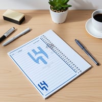 دفتر بتصميم نادي الهلال السعودي