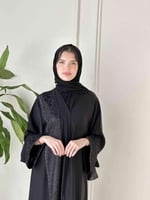 عباية فخمة للمناسبات مطرزة بالطول 7005