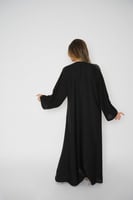 عباية سوداء بلاك بيري اسود مزود بخيوط من الحرير ال...