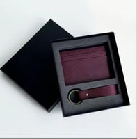 طقم محفظة وبريم كهدية فاخرة مع إمكانية الحفر – تصم...