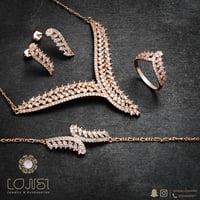 طقم ناعم مطلي ذهبي