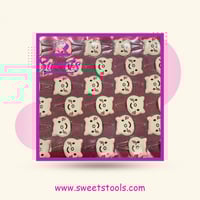 ورق ترانسفير القطة أبيض