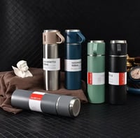 VACUUM FLASK SET - مق قهوة مع كوبين