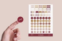 ملصقات للمنظمات - لون عودي