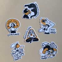 مجموعة ملصقات بعبارات تحفيزية