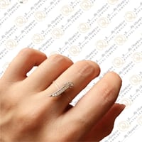 خاتم السير الشفاف - فضه ايطالي عيار 925 - رافال