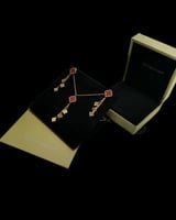 طقم سلسال مع حلق فان كليف Van Cleef