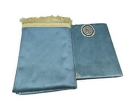 مصحف التهجد مع سجادة مخمل فاخر لون ازرق بحري