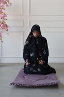 طقم شيري - اسود وموف