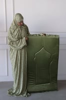 طقم القطن かぎ針編み - زيتوني