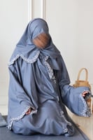 طقم حقيبة الياسمين - ثلجي