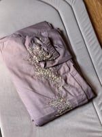 طقم مطرز - موف