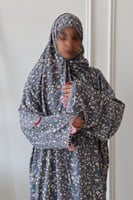 طقم كروشية かぎ針編み - رصاصي