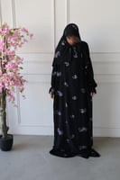 طقم شيري - اسود وموف