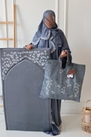 طقم حقيبة الياسمين - ثلجي