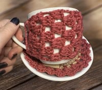 تلبيسة كوب و صحن