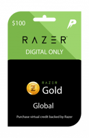 ريزر 100 دولار للحساب العالمي