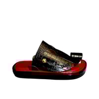 حذاء شرقي_ صناعة وطنية لماع اسود