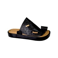 حذاء شرقي جلد طبيعي نقش نعام