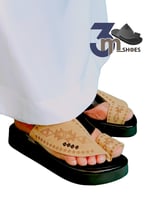 حذاء شرقي - ليزر مطرز مرتفع