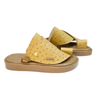 حذاء - نعام بيج مرتفع حذاء شرقي