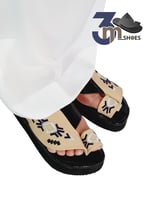 حذاء مطرز شرقي دبل مرتفع