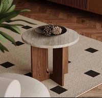 طاوله جانبيه رخام ترفنتينو