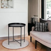 طاولة جانبية حديد اسود