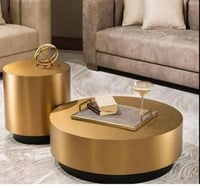 طاولة جانبية ذهبية قطعة واحدة