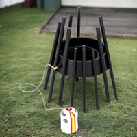 منقل شوي غاز وحطب