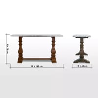 طاولة كونسول مع مرآة - فيكتور