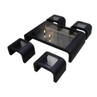 طقم طاولة تقديم مع 4 خدمه