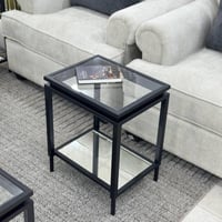 طاولة خدمة دورين زجاج شفاف