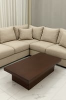 طاولة ضيافة خشب بني مستطيل