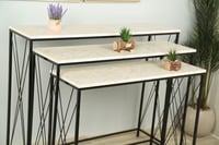 طقم مدخل خشب ثلاث قطع