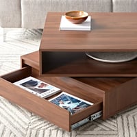 طاولة قهوة بسطح قابل للدوران