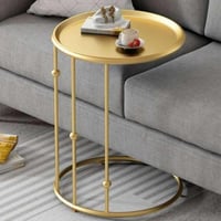 طاولة جانبية- ذهبي