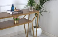 مدخل حديد سطح خشبي