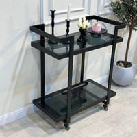 عربية تقديم دورين زجاج أسود فخ