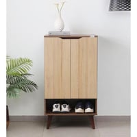 خزانة أحذية خشبي مضغوط أنيق عامودي مدمج