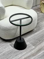 طاوله خدمه زجاج شفاف