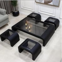 طقم طاولة تقديم مع 4 خدمه