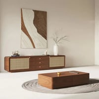 طاولة تلفاز تصميم ريفي