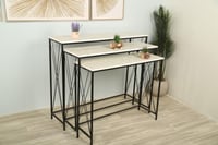 طقم مدخل خشب ثلاث قطع