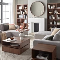 طاولة قهوة بسطح قابل للدوران