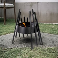 منقل شوي غاز وحطب