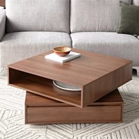 طاولة قهوة بسطح قابل للدوران