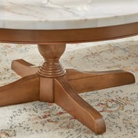 طاولة قهوة فخمة بسطح رخام