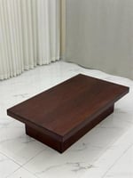 طاولة ضيافة خشب بني مستطيل